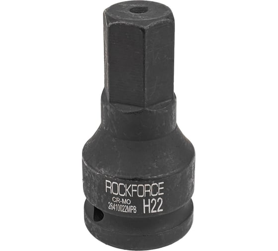 Головка-бита 6-гранная Rockforce ударная, H22, 3/4"DR RF-26410022MPB(56704)