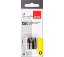 Бита CETA FORM Phillips PH2, 25мм хвостовик Hex C 1/4, 3 шт, блистер CB/252X