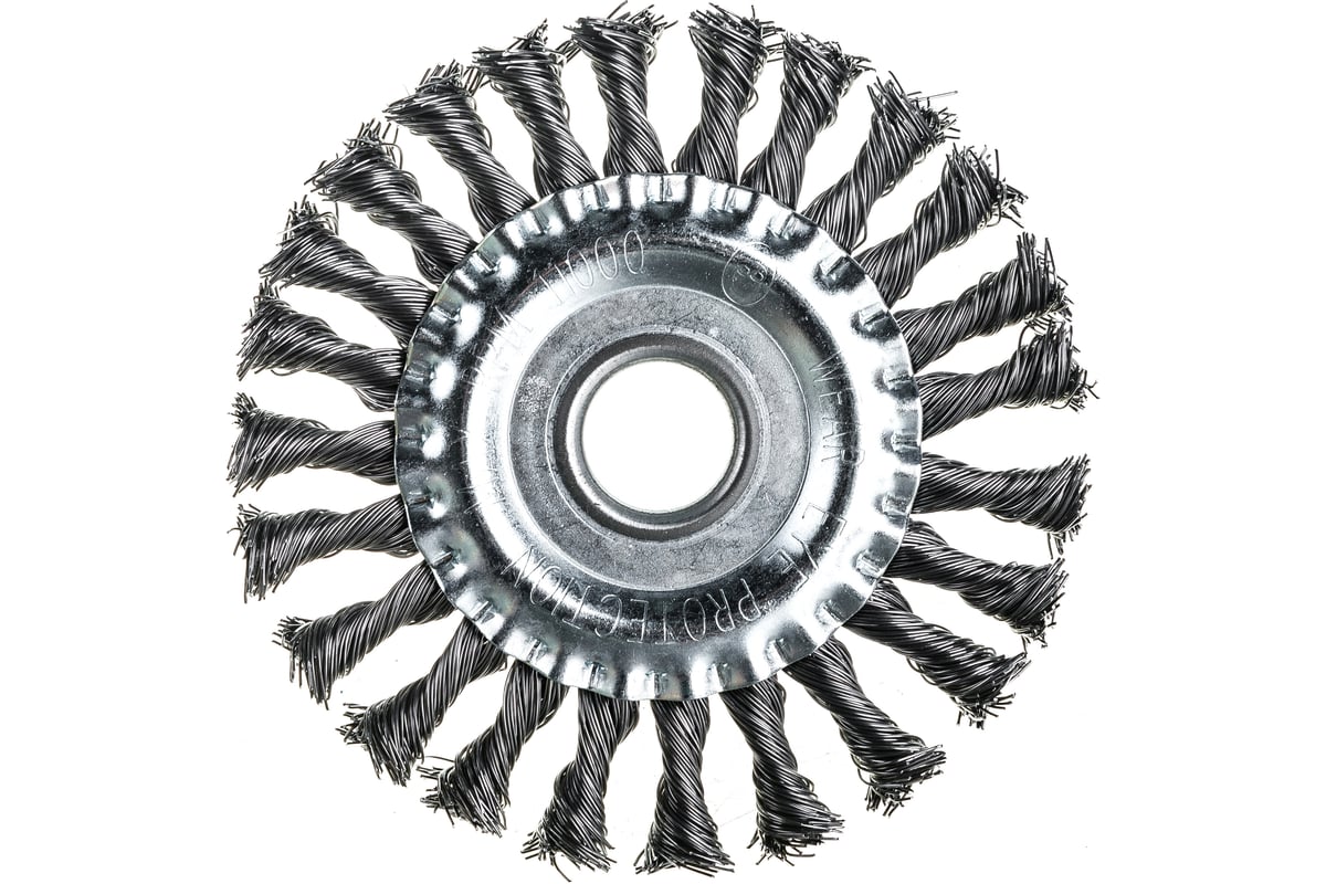  дисковая жгутовая 13-030 125 мм; 22,2 для УШМ, ворс витая сталь 0 .