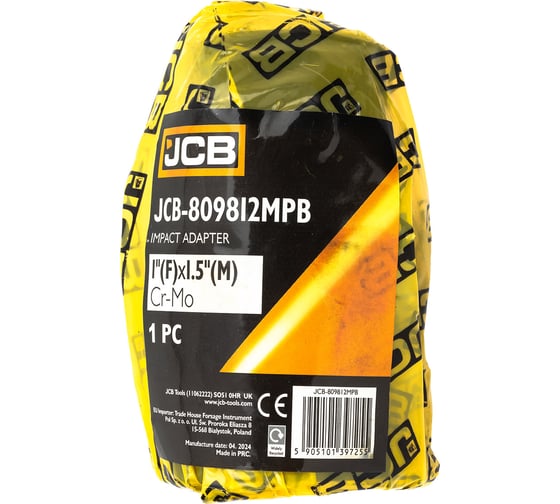 Адаптер ударный JCB 1(F) х 1.5(M) JCB-809812MPB(59536)