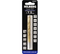 Сверло кобальтовое по металлу Hilberg 7.5x109(69) мм Cobalt TOP, CO075