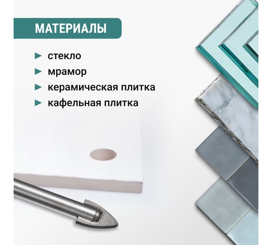Сверло по стеклу и керамике VIRA HEX, 14 мм 554058