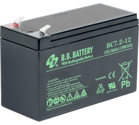 Батарея аккумуляторная (12 В; 7.2 Ач) BB Battery BC 7,2-12