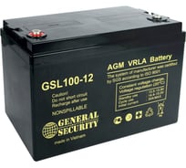 Батарея аккумуляторная (12 В; 100 Ач) General Security GSL100-12