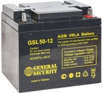 Батарея аккумуляторная (12 В; 50 Ач) General Security GSL50-12