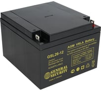 Батарея аккумуляторная (12 В; 26 Ач) General Security GSL26-12