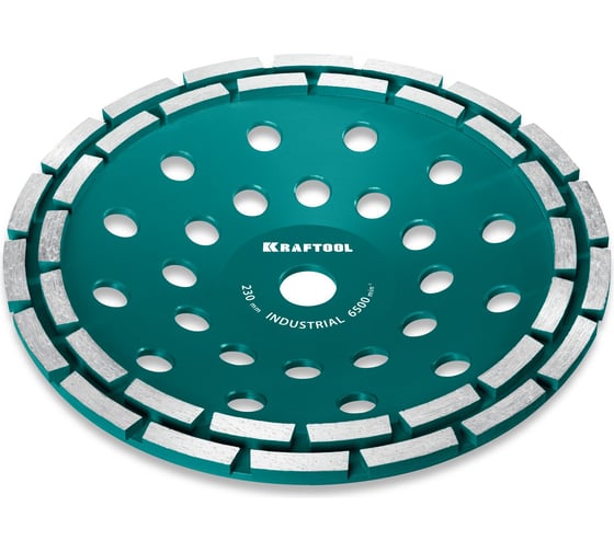 Двухрядная алмазная чашка KRAFTOOL Industrial Double d 230 мм 33369-230 1