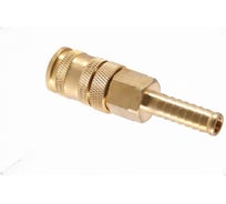 Разъем NORDBERG мама, быстросъемный - елочка диам. 10 мм, латунь NPF10B