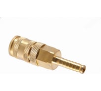 Разъем NORDBERG мама, быстросъемный - елочка диам. 8 мм, латунь NPF08B