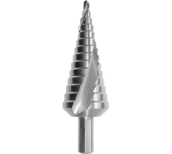 Сверло ступенчатое спиральное Bucovice Tools 6-30мм HSS L-100мм хв.10мм 648020 1