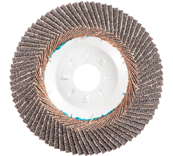 Круг лепестковый торцевой на металлической чашке Tiger Abrasive 125x22 P80 IRON NORMAL 00-00000425