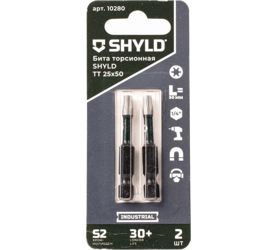 Торсионная бита SHYLD Torx Tamper 25x50 (2шт.) 6691381