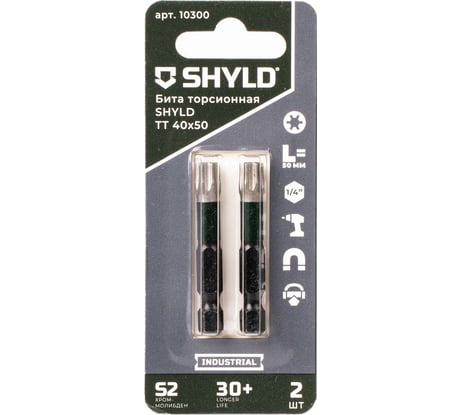 Торсионная бита SHYLD Torx Tamper 40x50 (2шт.) 6691369
