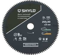 Пильный диск SHYLD по алюминию и пластику твердосплавный 255x30 мм, 100 зубьев 6692515