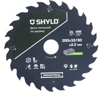 Пильный диск SHYLD по дереву твердосплавный 200x32/30 мм, 24 зуба 6692468