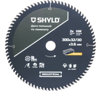 Пильный диск SHYLD по ламинату твердосплавный 300x32/30 мм, 80 зубьев 6692505