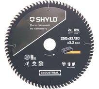 Пильный диск SHYLD по ламинату твердосплавный 250x32/30 мм, 80 зубьев 6692503