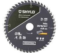 Пильный диск SHYLD по ламинату твердосплавный 140x20/16/12,7 мм, 48 зубьев 6692492