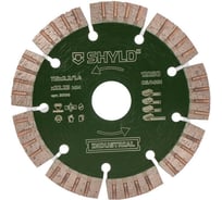 Алмазный сегментный круг SHYLD по бетону, кирпичу, камню 115x22,23 мм 6692538