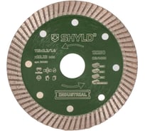 Алмазный сегментный круг SHYLD универсальный TURBO по стройматериалам 115x22,23 мм 6692534