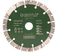 Алмазный сегментный круг SHYLD универсальный по стройматериалам 150x22,23 мм 6692531