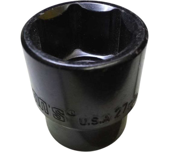 Головка торцевая 6-гранная WYNNS 27 мм, 1/2DR 00000025475