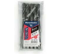 Сверло по металлу RENNBOHR BASIC PROM 12.5x151 мм, хв-к 12 мм, HSS-R, 5 шт/уп 461125