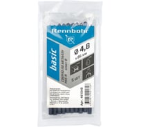 Сверло по металлу RENNBOHR BASIC PROM 4.8x86 мм, HSS-R, 10шт/уп 461048