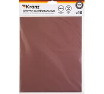 Шкурки шлифовальные в листах на тканевой основе, водостойкие Kranz 230x280 мм, Р400, 10 шт/уп KR-91-1310