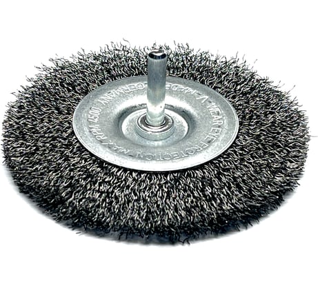 Щетка дисковая гофрированная Lessmann Д100х10х0,25 мм, 6 мм 410152