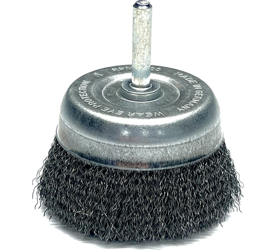 Щетка чашка гофрированная Lessmann 75х0.25 мм, хвост-к 6 мм 430132