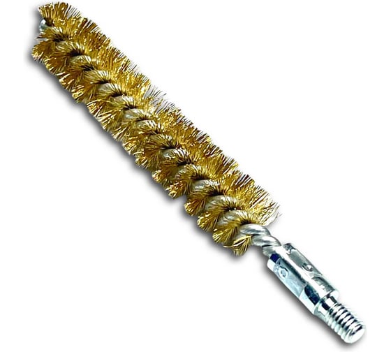 Щетка ерш Lessmann 16х80х115 мм, М6, латунь 0.15 мм 500716