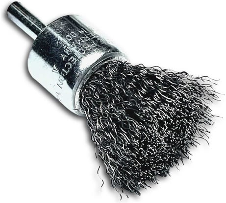 Щетка концевая гофрированная Lessmann 23х68х0.30 мм, хвост-к 6 мм, 18000 об/мин 453161