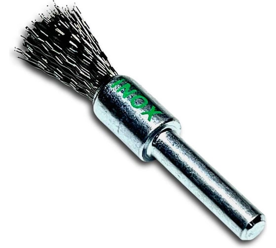 Щетка концевая гофрированная Lessmann 12х60х0.30 мм, нерж., хвост-к 6 мм 451361