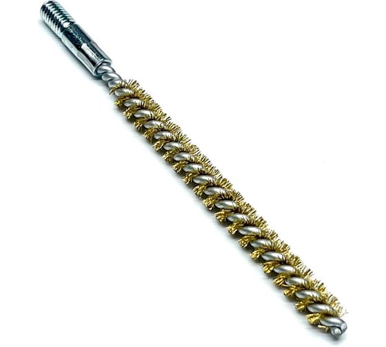 Щетка ерш Lessmann 8х80х115 мм М6, латунь 0.15 мм 500708 1