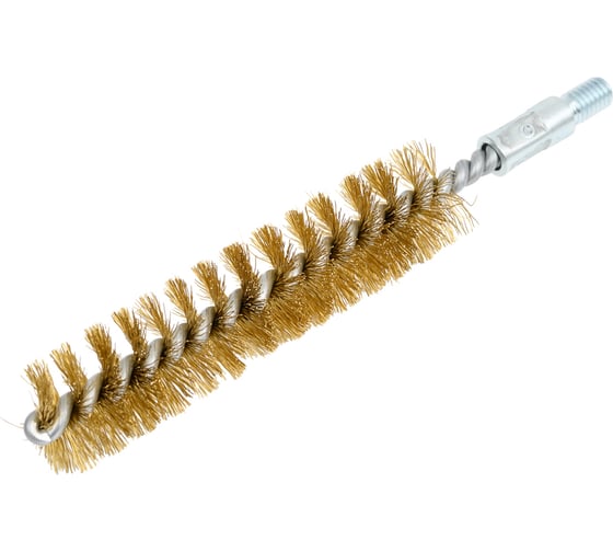 Щетка ерш Lessmann 18х80х115 мм, М6, латунь 0.15 мм 500718 1