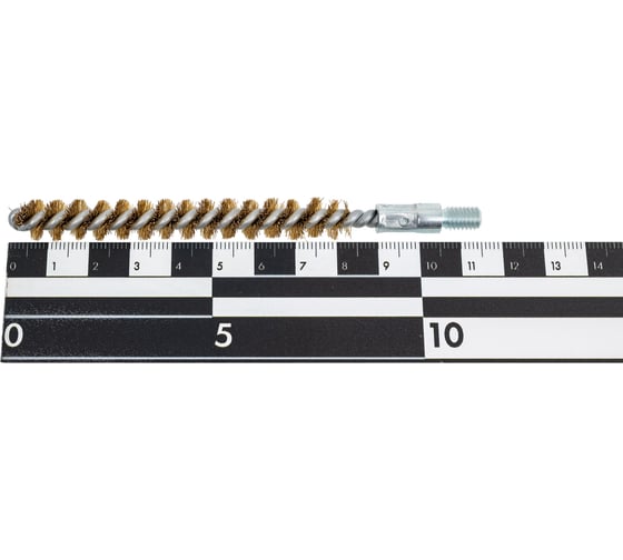 Щетка ерш Lessmann 10х80х115 мм М6, латунь 0.15 мм 500710