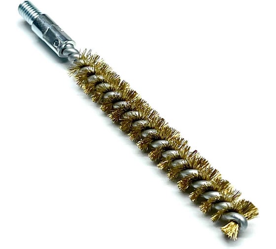 Щетка ерш Lessmann 12х80х115 мм М6, латунь 0.15 мм 500712 1