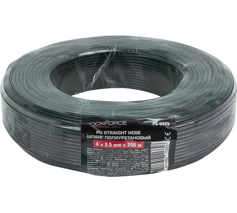 Шланг полиуретановый Rockforce 4мм x 2,5мм x 200м (10-12бар, раб. t от -30 до +60С) RF-PU-0425(60814)