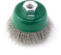 Щетка чашечная ОСБОРН Д75хM14, ворс гофр нерж сталь 0.30, код 9-165 FW-ISS2