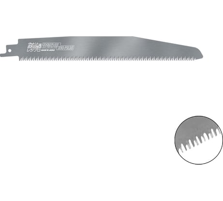 Полотно по бамбуку и твердой древесине 210 мм, 12TPI, толщина 0.8 мм для сабельной пилы ZETSAW Z.20104