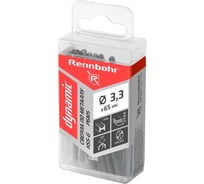 Сверло по металлу RENNBOHR DYNAMIC PROM 3.3x65 мм, HSS-G, P6M5, 20 шт/уп 666033