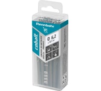 Сверло по металлу RENNBOHR COBALT PROM 3-х гр. хвост, 6.2x101 мм, HSS-Co, Р6М5К5, 20 шт/уп 671062