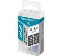 Сверло по металлу RENNBOHR COBALT PROM 2.8x61 мм, HSS-Co, Р6М5К5, 20 шт/уп 671028