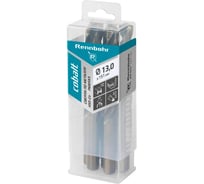 Сверло по металлу RENNBOHR COBALT PROM 3-х гр. хвост, 13.0x151 мм, хв-к 12 мм, HSS-Co, Р6М5К5, 5 шт/уп 671130