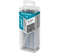 Сверло по металлу RENNBOHR COBALT PROM 3-х гр. хвост, 10.2x133 мм, HSS-Co, Р6М5К5, 10 шт/уп 671102