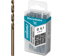 Сверло по металлу RENNBOHR COBALT PROM 4.1x75 мм, HSS-Co, Р6М5К5, 20 шт/уп 671041