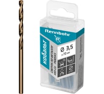 Сверло по металлу RENNBOHR COBALT PROM 3.5x70 мм, HSS-Co, Р6М5К5, 20 шт/уп 671035