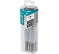 Сверло по металлу RENNBOHR COBALT PROM 3-х гр. хвост, 15.0x169 мм, хв-к 12 мм, HSS-Co, Р6М5К5, 5 шт/уп 671150