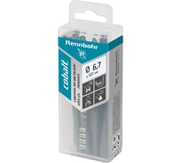 Сверло по металлу RENNBOHR COBALT PROM 3-х гр. хвост, 6.7x101 мм, HSS-Co, Р6М5К5, 10 шт/уп 671067